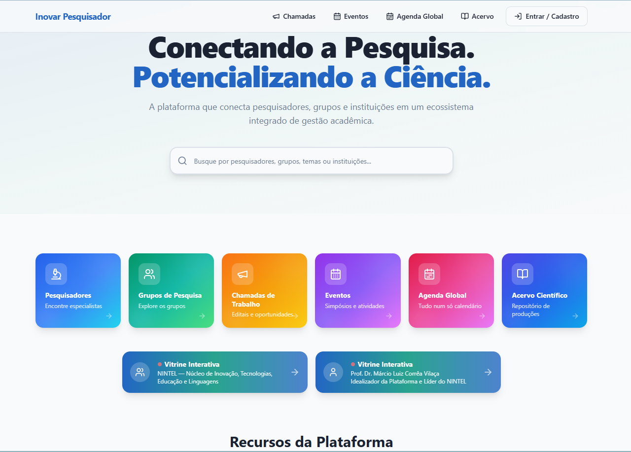 Inovar Pesquisador - Prof. Márcio Vilaça